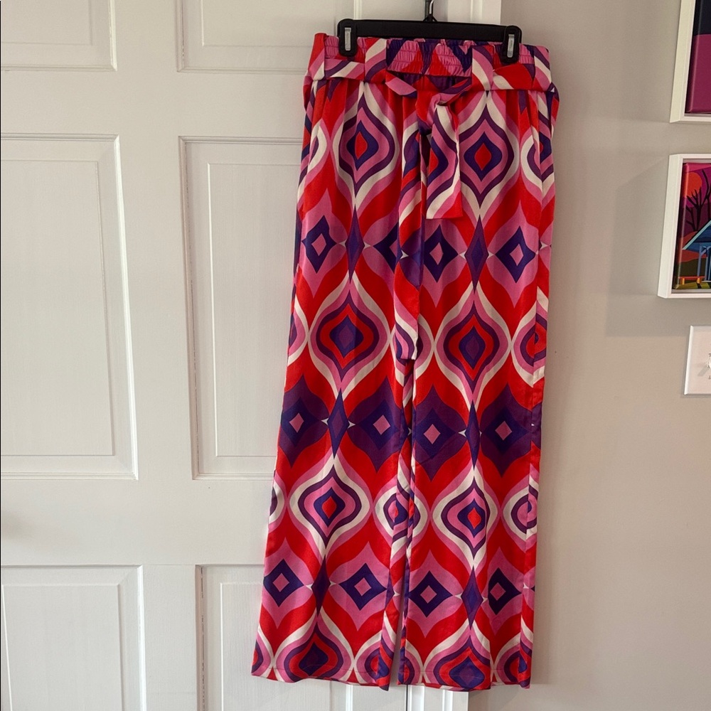Alexis Pink Red Purple  Print pants